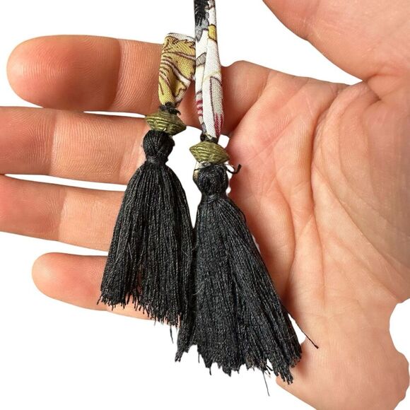 Chaudry Boho Floral Maxi Dress M | Cottagecore Fairycore Peasant Renaissance - Picture 8 of 10